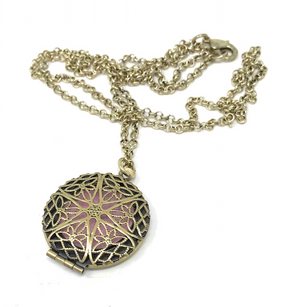 Classic Bronze Necklace Essential Oil Diffuser