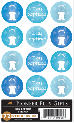 I Am Baptized - Stickers - Boy - Cedar Fort Publishing & Media