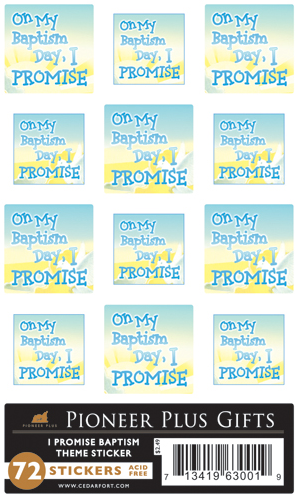 I Promise - Baptism - Stickers