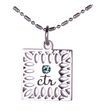 CTR - Necklace - Birthstone - December -  Blue - Zircon