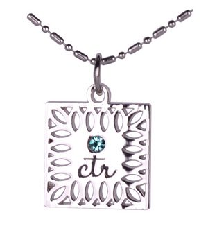 CTR - Necklace - Birthstone - December -  Blue - Zircon