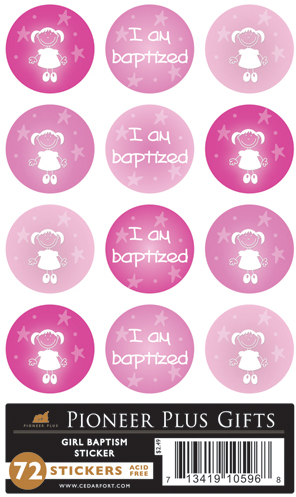 I Am Baptized - Baptism - Stickers - Girl