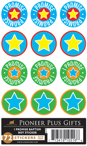 I Promise - Baptism - Stickers - Boy