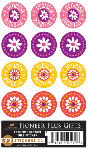 I Promise - Baptism - Stickers - Girl