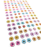 Flower Power 288 Piece (144 Pair) Stick-on Earrings