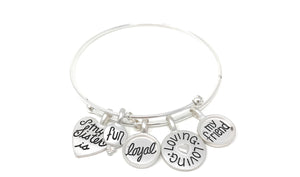 My Loyal Sister Charm Bracelet