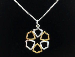 E874, E883 Star of Faith Necklace (two-toned)