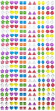 SPARKLE 288 Piece (144) Pair Stick-on Earrings