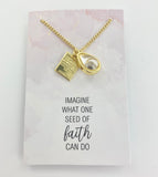 Mustard Seed - Necklace - Teardrop