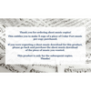 Sheet Music - Copies