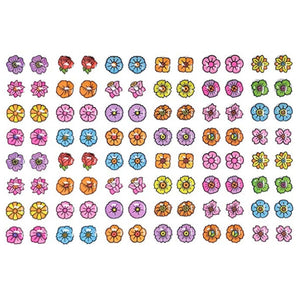 Flower Power 288 Piece (144 Pair) Stick-on Earrings