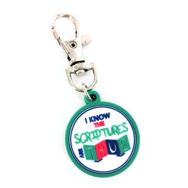 I Know the Scriptures Are True - Zipper Charm - Cedar Fort Publishing & Media