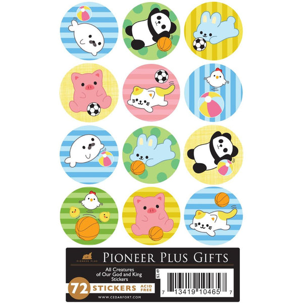 Stickers- All creatures of our God and king - Cedar Fort Publishing & Media