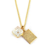 Mustard Seed - Necklace - Cube - Gold
