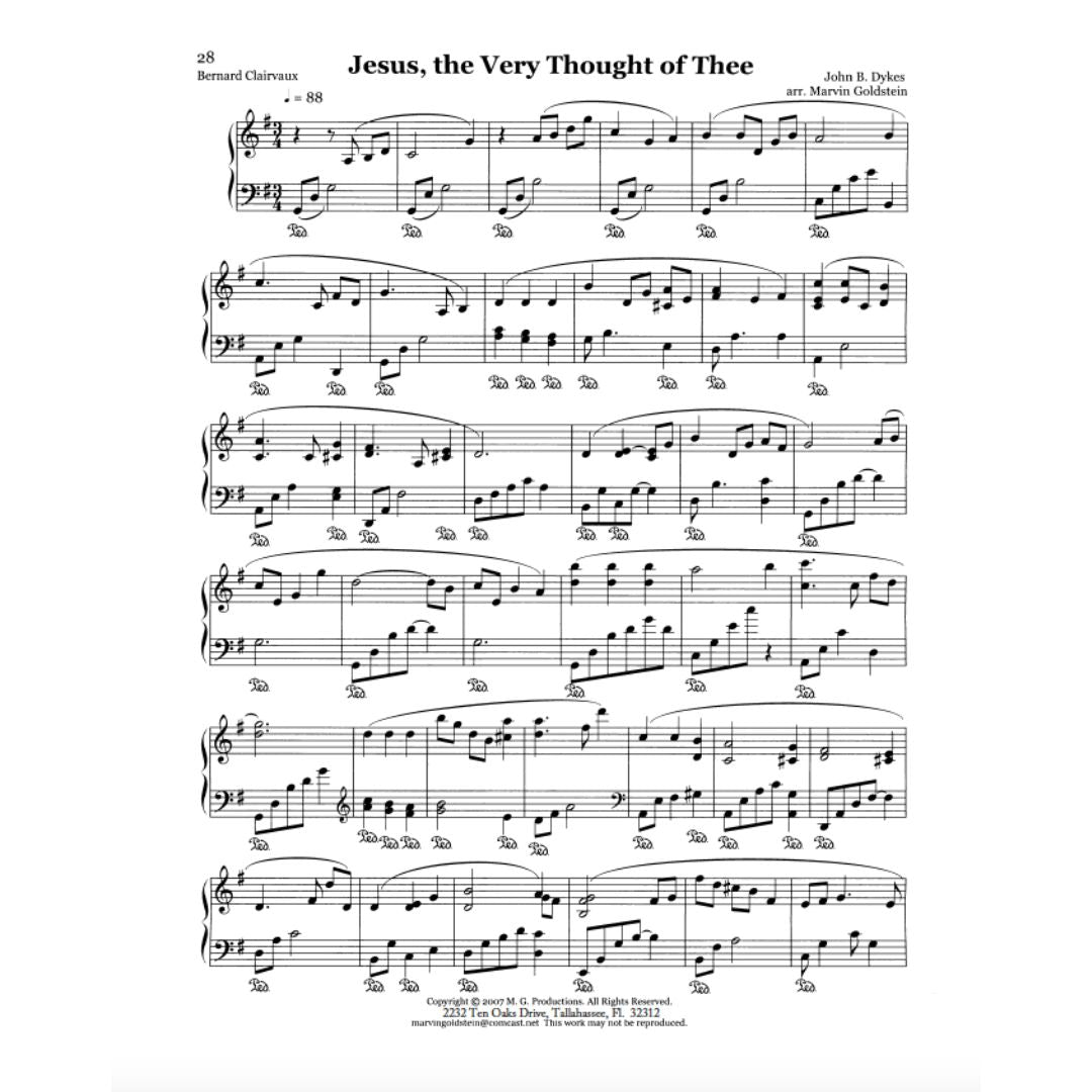 Jesus the Very Thought of Thee - Marvin Goldstein Single