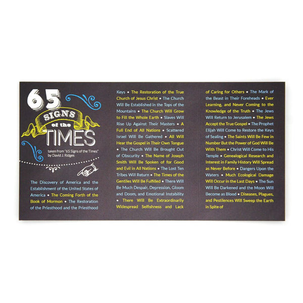 65 Signs of the Times (Pocket Card) - Flash Deal - Cedar Fort Publishing & Media