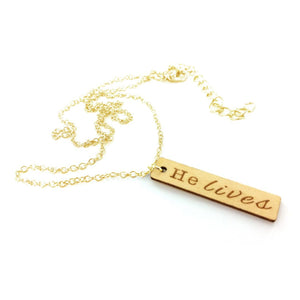 He Lives Necklace