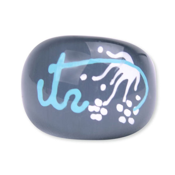 CTR Gray Flower Bubble Ring (Size 4) - Cedar Fort Publishing & Media