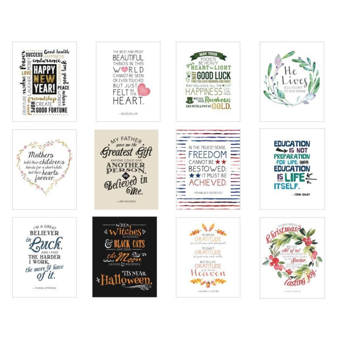 A Year of Inspiring Quotes: Holiday - Decor - Cedar Fort Publishing & Media