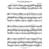 I Know That My Redeemer Lives (For SSAA and Piano, with Flute or Violin Obbligato) - Sheet Music - Download