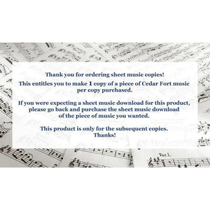 Copies of - Let Zion in Her Beauty Rise - Sheet Music - Download (from "Zion" by Blake Gillette)