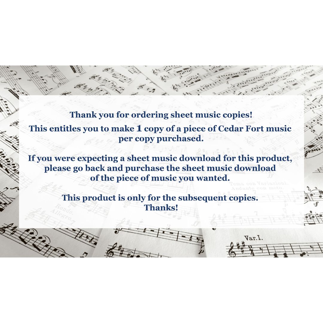 Copy of Behold Your Little Ones - Sheet Music (1-License)