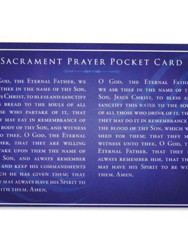 Sacrament Prayer - Pocket Card
