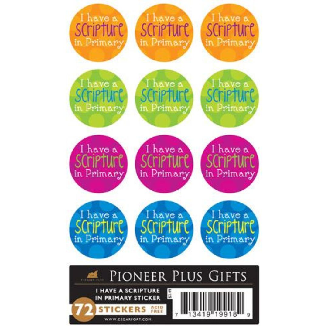 I Have A Scripture In Primary - Stickers - Cedar Fort Publishing & Media