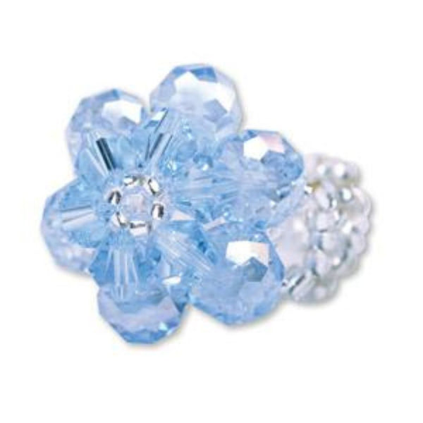 Flower - Baptism - Ring - Periwinkle - Cedar Fort Publishing & Media