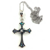 Antique Jeweled Cross - Necklace - Pendant