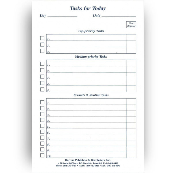 Tasks for Today - Daily Planner