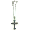Antique Jeweled Cross - Necklace - Pendant