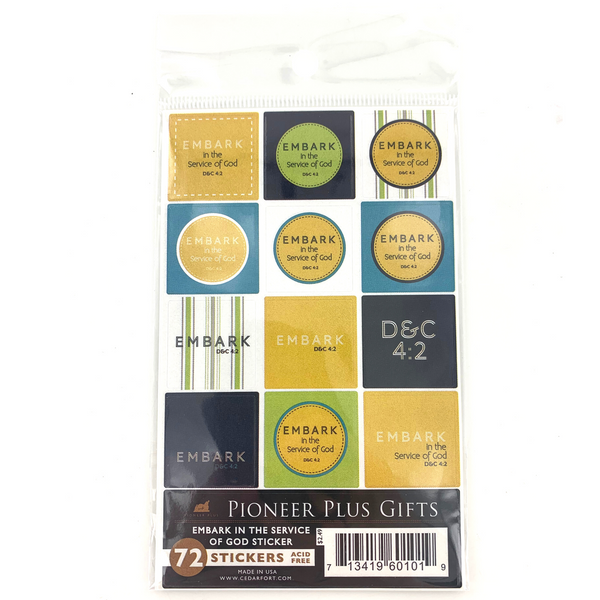 Embark in the Service of God - Stickers - Cedar Fort Publishing & Media