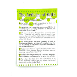 Articles of Faith Pocket Cards