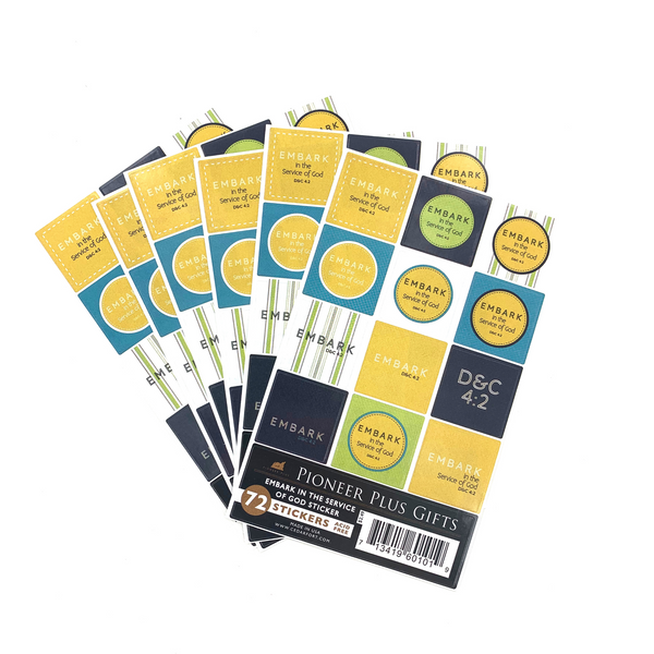 Embark in the Service of God - Stickers - Cedar Fort Publishing & Media