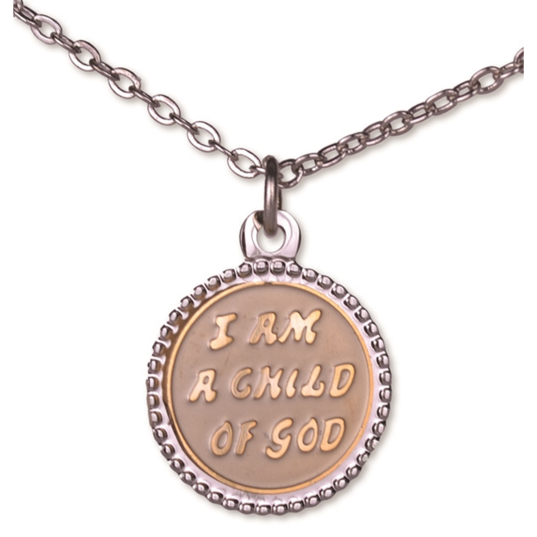 I Am A Child Of God - Necklace - Round - Two-Tone - Cedar Fort Publishing & Media