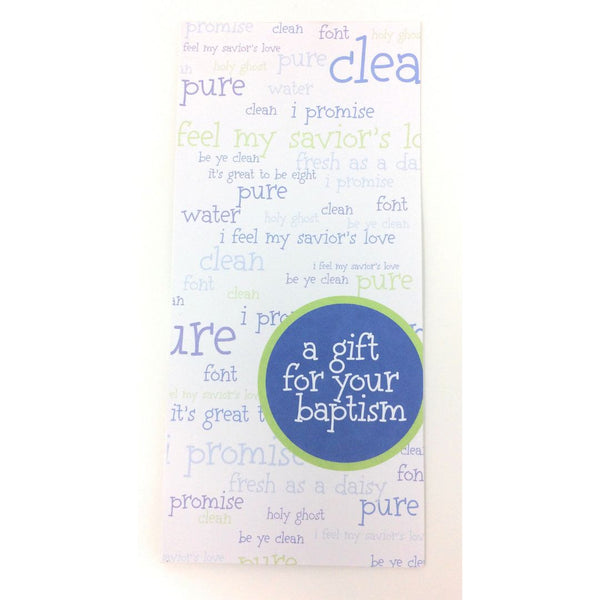 A Gift for Your Baptism Money Card - Baptism - Boy - Cedar Fort Publishing & Media