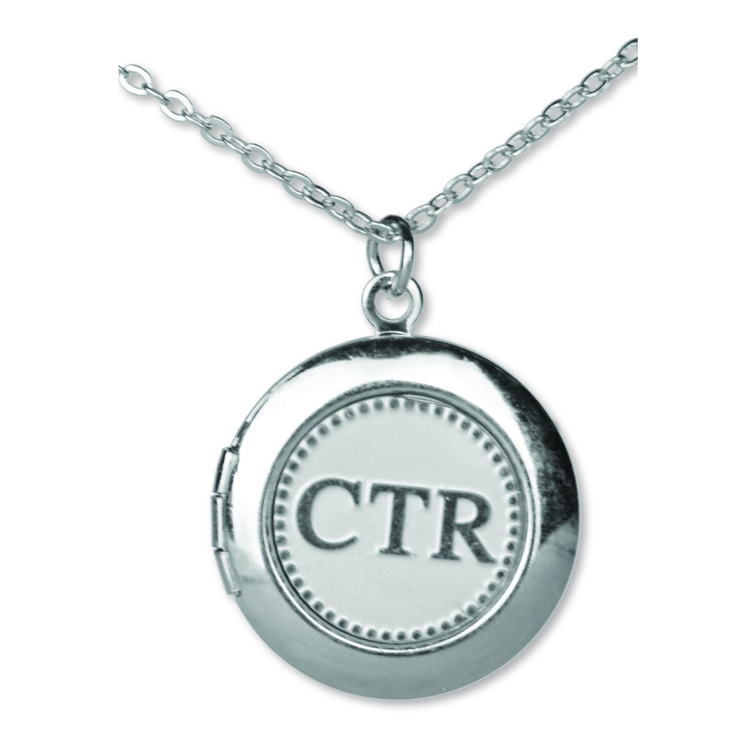 CTR - Necklace - Locket - Silver - Cedar Fort Publishing & Media