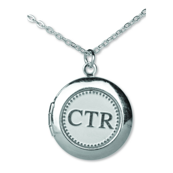 CTR - Necklace - Locket - Silver - Cedar Fort Publishing & Media