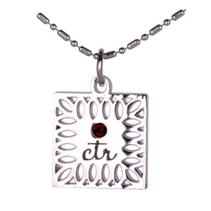 CTR - Necklace - Birthstone - July - Red - Ruby
