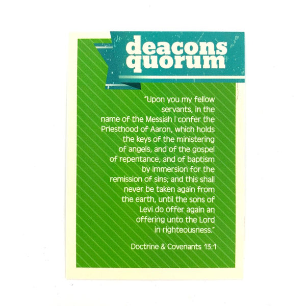 Deacons Quorum Pocket Card - Cedar Fort Publishing & Media