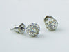 F933, R512 Baptism Earrings-White Sparkle