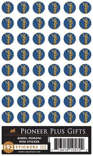 Angel Moroni Stickers - Mini - 4pk
