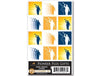 Angel Moroni Stickers - Blue & Gold