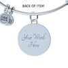 Charity Is: Silver Bangle Bracelet