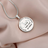Charity Is: Silver Pendant, Engrave-able