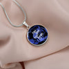 Eyes to see and ears to hear Purple Watercolor Pendant Necklace