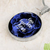 Eyes to see and ears to hear Purple Watercolor Pendant Necklace