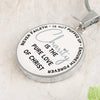 Charity Is: Silver Pendant, Engrave-able