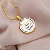 Charity Is: Gold Pendant, Engrave-able